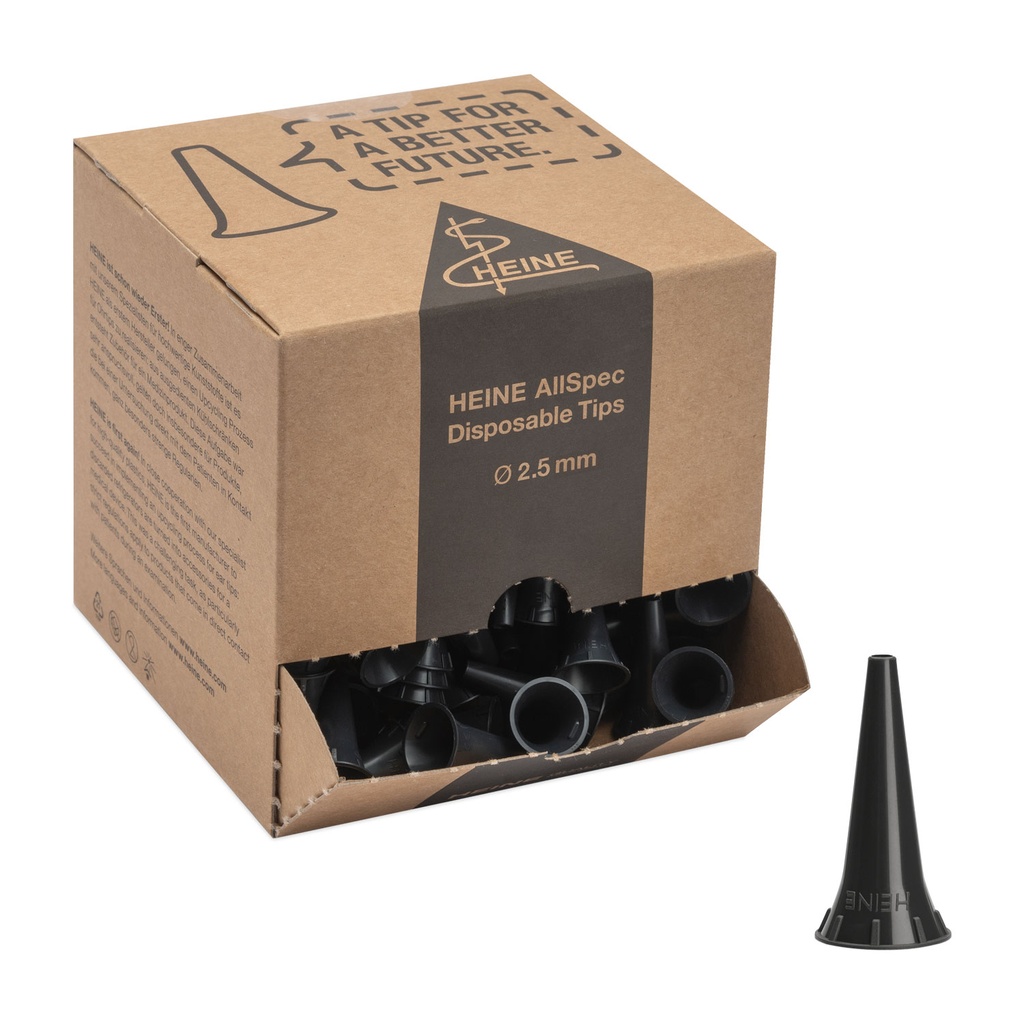 HEINE® AllSpec Disposable Tips, Ø 2.5 mm, Bulk Pack of 250 Pieces B-000 ...